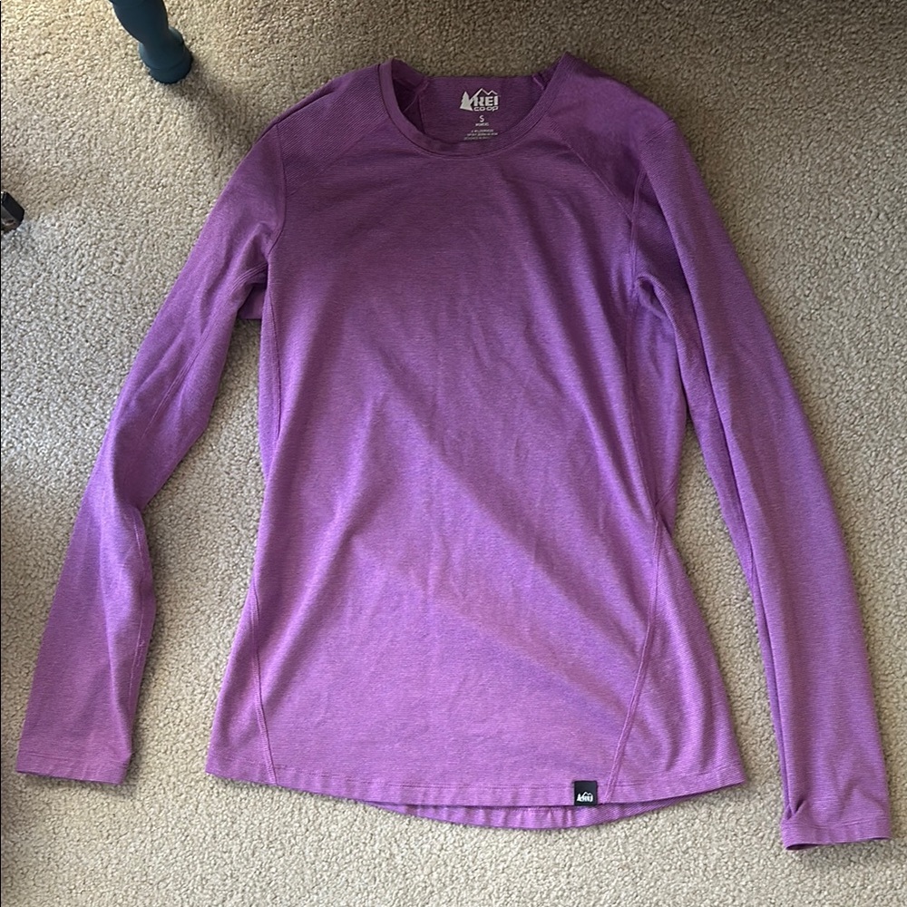 EUC REI Women's Purple Long Sleeve Top SZ S